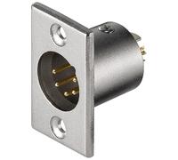 Wentronic goobay xlr 186-5 g xlr m 5 pin acero inoxidable - conector (