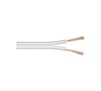 Wentronic LSK 2x0.75-100m 100m Color blanco cable de audio - cables de audio (100 m, Color blanco, 1,5 mm)