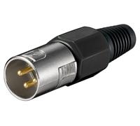 Wentronic microphone plug 3pin negro - conector (negro)
