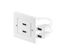 Wentronic MMK Wall Socket HDMI - Adaptador para cable (2 x HDMI) (importado)