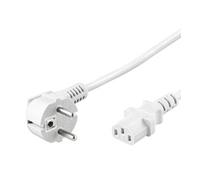Wentronic nk 101 w - cable de red (enchufe acodado a conector iec 320