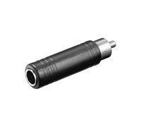 Wentronic RCA - 6.35mm RCA 6.35mm adaptador de cable - Adaptador para cable (RCA, 6.35mm, Macho/hembra)