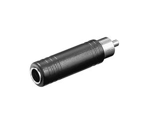 Wentronic RCA - 6.35mm RCA 6.35mm adaptador de cable - Adaptador para cable (RCA, 6.35mm, Macho/hembra)
