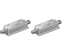 Wentronic Sat V 04 - Amplificador de señal de TV (F, 15V, Gris, Plata) (Paquete de 2)