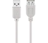 Wentronic USB 2.0, 0.3 m - Cable USB (0.3 m, 2.0, USB A, USB A) Gris