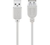 Wentronic usb 2.0, 1.8 m - cable usb (1.8 m, 2.0, usb a, usb a) gris