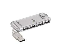 Wentronic USB - HUB 4 Port Mini Hub USB 2.0 - Hub USB, plata
