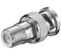 Wentronic We 3016 (F-jackBNC-Plug) - Adaptador: Conector Macho a Conector BNC (10 Unidades)