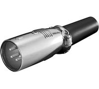 Wentronic xlr 188-4 xlr m 4 pin acero inoxidable - conector (acero ino