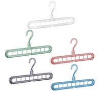 WENTS Magic Hanger 5 Piezas Perchas Que ahorran Espacio Percha en Cascada Percha Plegable Multifuncional Armario Ahorro de Espacio Diseño(5 Colores)