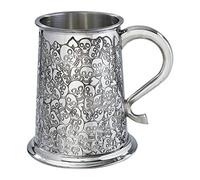 Wentworth Pewter - Taza tipo jarra de peltre de 1 pinta con calavera de amor