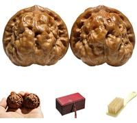 Wenwan - Nueces chinas, bolas tradicionales para aliviar el estrés en las manos, ayudan a relajarse y mejorar la concentración
