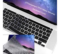 WENWELL - Funda para teclado para MacBook Pro de 13 pulgadas A2289 A2251 y 2019 MacBook Pro de 16 pulgadas A2141, 1 silicona + 1 protector de TPU para Apple Laptop Accesorios
