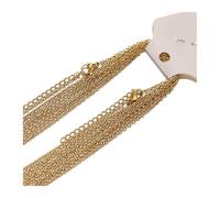 wenwendianzi 10 Uds. 45cm Color oro rosa Acero inoxidable 5cm cadenas de eslabones extensibles collares DIY fabricación de joyas accesorios de gargantillas de moda(Gold color 1.5mm)