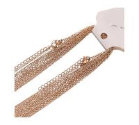 wenwendianzi 10 Uds. 45cm Color oro rosa Acero inoxidable 5cm cadenas de eslabones extensibles collares DIY fabricación de joyas accesorios de gargantillas de moda(Rose gold color 2mm)