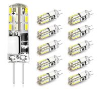wenwendianzi 10 Uds. Bombilla Led G4 2W 3W 5W 9W 12W 15W 12V AC220V lámpara de Silicona de Ahorro ángulo de Haz 360 reemplazar lámpara de Foco de luz halógena(Warm White,G4 220V_15W)