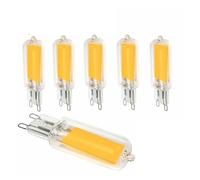 wenwendianzi Bombilla LED G9 superbrillante, 7W, 9W, 12W, 15W, CA/CC, 12V, 220V, lámpara de Cristal, luz de Potencia Constante, iluminación LED G9 COB for el hogar(Warm White,G9 220V 12W_10 PCS)