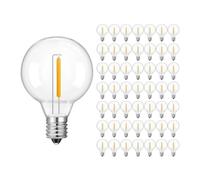 wenwendianzi Bombillas LED G40 de bajo Voltaje, 12 V CC, 24 V, 1 W, E12, de plástico Retro, de Repuesto.(50 Pack_DC 24V_1W)