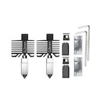 wenwendianzi Boquilla P1S de acero endurecido con extremo caliente integrado for impresora 3D Lab P1S P1P X1C X1 Carbon(0.2 0.8)