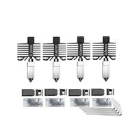 wenwendianzi Boquilla P1S de acero endurecido con extremo caliente integrado for impresora 3D Lab P1S P1P X1C X1 Carbon(0.2 0.4 0.6 0.8)