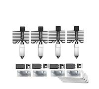 wenwendianzi Boquilla P1S de acero endurecido con extremo caliente integrado for impresora 3D Lab P1S P1P X1C X1 Carbon(0.4 0.4 0.8 0.8)