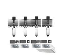 wenwendianzi Boquilla P1S de acero endurecido con extremo caliente integrado for impresora 3D Lab P1S P1P X1C X1 Carbon(0.4 0.4 0.6 0.6)