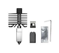 wenwendianzi Boquilla P1S de acero endurecido con extremo caliente integrado for impresora 3D Lab P1S P1P X1C X1 Carbon(0.2mm)