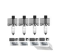 wenwendianzi Boquilla P1S de acero endurecido con extremo caliente integrado for impresora 3D Lab P1S P1P X1C X1 Carbon(0.4 0.4 0.4 0.4)