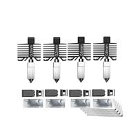 wenwendianzi Boquilla P1S de acero endurecido con extremo caliente integrado for impresora 3D Lab P1S P1P X1C X1 Carbon(0.2 0.2 0.4 0.4)