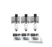 wenwendianzi Boquilla P1S de acero endurecido con extremo caliente integrado for impresora 3D Lab P1S P1P X1C X1 Carbon(0.4 0.4 0.4)