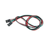 wenwendianzi Cable hembra a hembra de 2/3 pines/4 pines, 70cm, Cable de impresora 3D, Terminal de cabezal, Cable de puente, línea de doble cabezal, 1/5 Uds.(3-pin,1pcs)