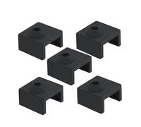 wenwendianzi Calcetín de silicona for impresora, compatible con MK7, MK8, MK10, cubierta de bloque calentador extrusor Hotend j-head de aluminio for CR-10 Ender3(3PCS)
