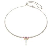 wenwendianzi Cubic Zirconia Crystal Dragonfly Necklaces Earrings Bracelets Rings(QX018 Necklace)