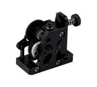 wenwendianzi Extrusora HGX-LITE, extrusora de doble engranaje, piezas de impresora 3D, engranaje reductor de acero endurecido totalmente de Metal(Black)
