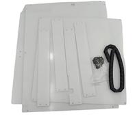 wenwendianzi Kit de carcasa de panel de policarbonato for impresora 3D K1 SE/K1C (transparente, 3 mm)