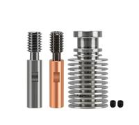 wenwendianzi Kit de disipador térmico V6, bimetálico de aleación de titanio for KP3S KP3S Pro S1 KP5L, accesorios de piezas de impresora 3D(2Heatbeak 1Heatsink)