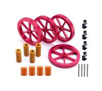 wenwendianzi Kit de nivelación de cama de impresora 3D con resortes y clips mejorados for Ender 3/V2/Pro/Ender 3 S1/Pro/Plus/Ender 3 Neo/Max Neo(Red Level Knob Kit)