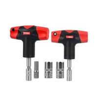 wenwendianzi Llave dinamométrica fija tipo T de 7 mm y 8 mm, herramienta de mantenimiento de manguito for boquilla Ender 3 E3D MK8(Red Torque Wrench,0.6Nm Torque Wrench)