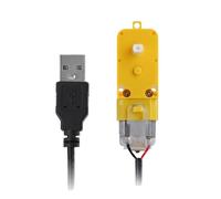 wenwendianzi Motor de desaceleración Lab TT LA001, eje único, Accesorios de Motor DIY, sin línea de soldadura, piezas de impresora DC5V59RPM