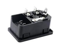 wenwendianzi Piezas de impresora 3D 220V/110V 15A interruptor de fuente de alimentación enchufe macho con fusible(Without Cable,3PCS)