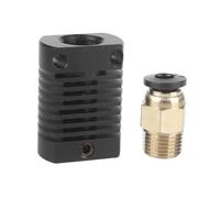 wenwendianzi Piezas de impresora 3D/CR8/CR10, disipador térmico de Metal, cabezal caliente Mk8/mk10, extrusora Hotend de 1,75 MM, filamento de 3mm for 3 CR10S(Black,1 PCS)