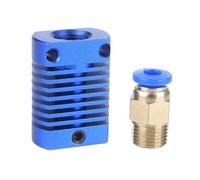 wenwendianzi Piezas de impresora 3D/CR8/CR10, disipador térmico de Metal, cabezal caliente Mk8/mk10, extrusora Hotend de 1,75 MM, filamento de 3mm for 3 CR10S(Blue,1 PCS)