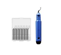 wenwendianzi Raspador de cuchillas for impresora 3D, herramienta for modelar filamentos PLA y PETG con 10 cuchillas desbarbadoras.(NB1100-A)