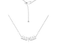 wenwendianzi White Blue Water Drop Ring Earrings Bracelet Necklace(Necklace-1)