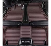 WENYANDP Alfombrillas de Coche para Toyota CHR 2018-2023(LHD), Rayas Cobertura Completa Cuero Impermeables ProteccióN Moquetas Accesorios Interior,F/Coffee