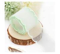 WENYAZIGUO Cinta de Regalo Transparente, Cinta de Organza Satinada for Envolver Regalos, poliéster, 20 Yardas, 1,5 Pulgadas de Ancho, Multicolor(Green)