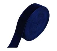 WENYAZIGUO Cintas de Terciopelo, Carrete de Cinta de Terciopelo de una Sola Cara, 1 Pulgada, 25 mm, Multicolor, 50 Unidades(Dark Blue)