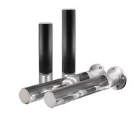 WENYAZIGUO Pies de acrílico para Muebles, Patas acrílicas for Muebles, Paquete de 4 repuestos Redondos de Altura Ajustable con Tornillos de 8-40cm(12cm)