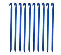 WENYAZIGUO Piquetas para Acampar, Estacas for Tiendas de campaña y jardín, 10 Unidades, 16 cm, aleación de Aluminio, Multicolor(Blue)