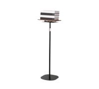 WENYAZIGUO soporte para libros de pie, Soporte k de suelo 2 en 1 con clips de página Altura ajustable Color dual 51-159 cm(Color1,51-119cm)